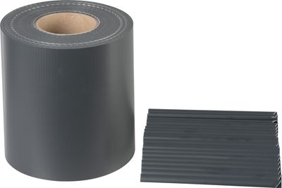 Páska Strend Pro EUROSTANDARD, 190 mm, L-26 m, tieniaca, antracit, krycia, na plotové panely, 1050 g/m2, PVC, RAL7016