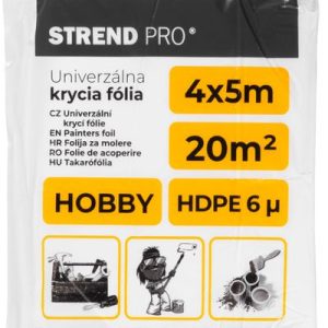 Fólia krycia Strend Pro Hobby, maliarska, 4x5 m, 6µ, zakrývacia (217885)