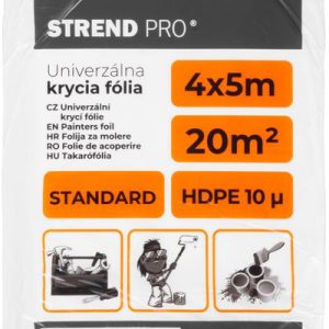 Fólia krycia Strend Pro Standard, maliarska, 4x5 m, 10µ, zakrývacia