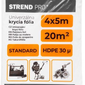 Fólia krycia Strend Pro Standard, maliarska, 4x5 m, 30µ, zakrývacia