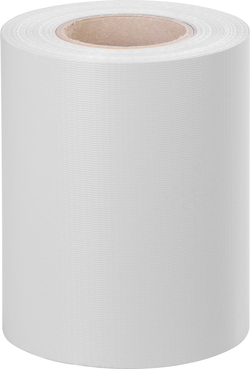 Páska Strend Pro EUROSTANDARD, 190 mm, L-35 m, tieniaca, sivá, krycia, na plotové panely, s 20 klipsami, 450 g/m2, PVC, RAL7040 – Obrázok 2