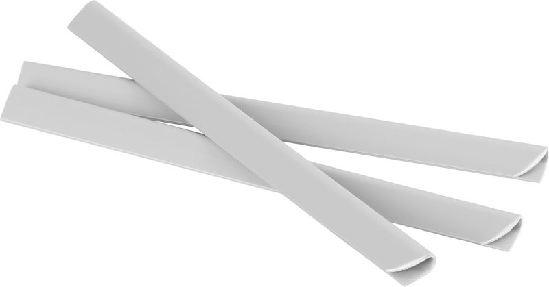 Páska Strend Pro EUROSTANDARD, 190 mm, L-35 m, tieniaca, sivá, krycia, na plotové panely, s 20 klipsami, 450 g/m2, PVC, RAL7040 – Obrázok 3