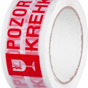 Páska Strend Pro, 50 mm, L-66 m, lepiaca, výstražná, "POZOR KREHKÉ/FRAGILE"