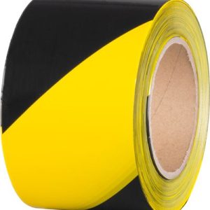 Páska Strend Pro, 80 mm, L-250 m, PE, výstražná, žltá/čierna