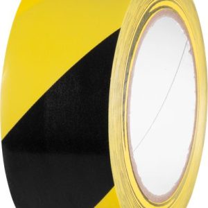 Páska Strend Pro, 50 mm, L-33 m, PVC, lepiaca, výstražná, žltá/čierna
