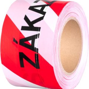 Páska Strend Pro, 80 mm, L-250 m, výstražná, červená/biela "ZÁKAZ VSTUPU"
