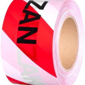 Páska Strend Pro, 80 mm, L-250 m, výstražná, červená/biela, ČESKÝ nápis "VSTUP ZAKÁZÁN"