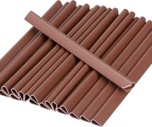 Klipsy Strend Pro EUROSTANDARD, na uchytenie tieniacej pásky 19 cm, mahagónová hnedá, RAL8016, 20 ks, náhradné