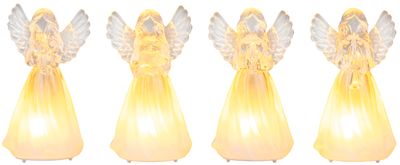 Anjel MagicHome Vianoce, plast, mix motívov, 1xLED teplá biela, 6x5x11 cm, 3xLR44, bal 4ks – Obrázok 4