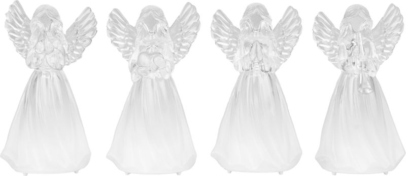 Anjel MagicHome Vianoce, plast, mix motívov, 1xLED teplá biela, 6x5x11 cm, 3xLR44, bal 4ks – Obrázok 3