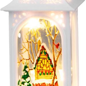 Lampáš MagicHome Vianoce, plast, 5xLED teplá biela, 4.8x4.8x12.8 cm, 3xLR44