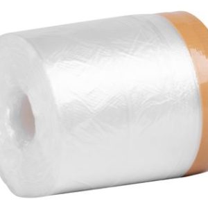 Fólia krycia Strend Pro, 550 mm, L-35 m, PE, maliarska, s látkovou lepiacou páskou, zakrývacia na podlahu