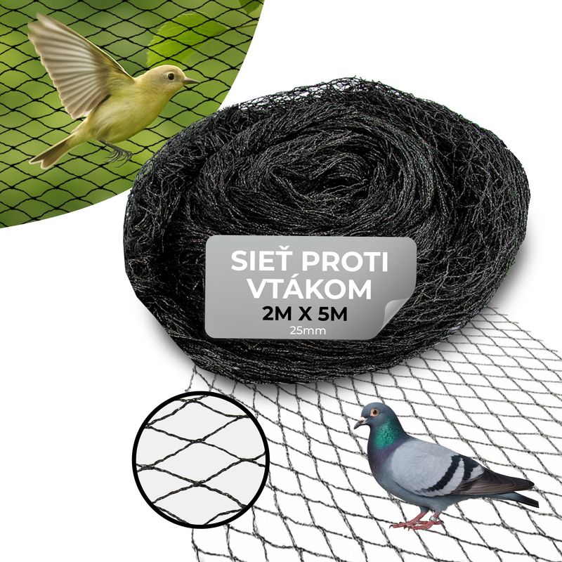 Sieť Strend Pro, 8x8 m, oko 25 mm, proti vtákom, PE – Obrázok 5