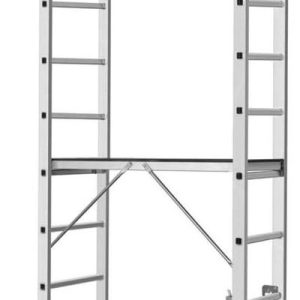 Lešenie s plošinou Strend Pro ARD HOME, hliníkové, 2x8, 3in1, max. 150 kg