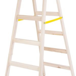 Rebrík Strend Pro, 6 priečkový, drevené štafle, 1,90 m, max. 150 kg