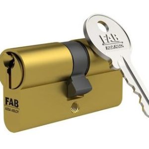 Vložka cylindrická FAB HOME 1.00*/D 30+35, 3 kľúče, stavebná, mosadz