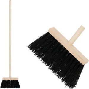 Metla Geco Indust Black WH, 240 mm, priemyselná, čierna, s násadou 1200 mm