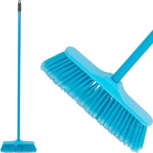 Metla MagicHome B0684, modrá, kovová násada 120 cm, 28 cm