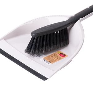 Súprava upratovacia York ECONATURAL, metlička s lopatkou, gumová lišta, 22x32x6 cm