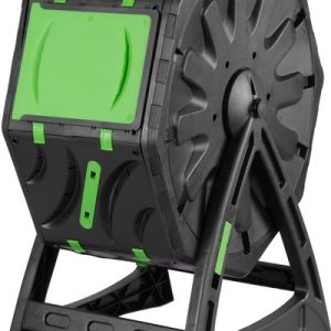 Kompostér Strend Pro Garden, bubnový, 70 lit., čierny, 55,5x36x72 cm