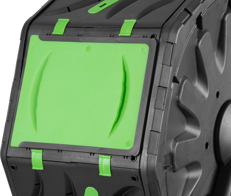 Kompostér Strend Pro Garden, bubnový, 70 lit., čierny, 55,5x36x72 cm – Obrázok 2