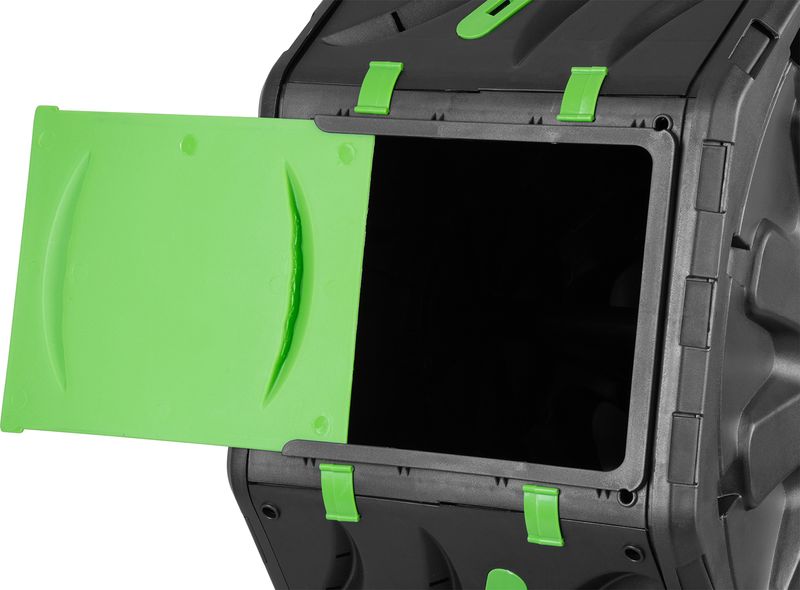 Kompostér Strend Pro Garden, bubnový, 70 lit., čierny, 55,5x36x72 cm – Obrázok 3