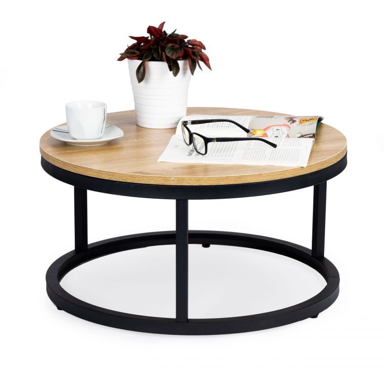 Konferenčný stolík ModernHome s výškou 60 cm, moderný, industriálny – Obrázok 8