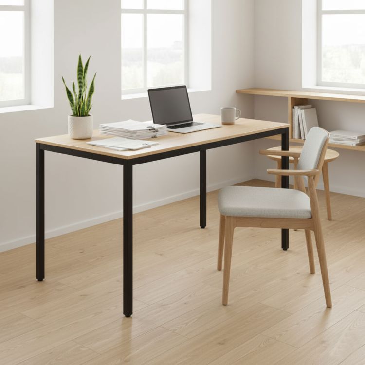 Kuchynský jedálenský stôl pre 4-5 osôb, počítačový stôl 120x60 cm, ModernHome – Obrázok 8