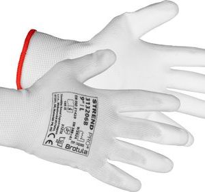 Rukavice ST BROTULA White 09/L, záhradné, biele, s blistrom