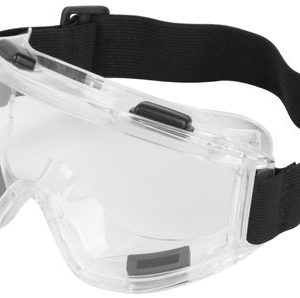 Okuliare Safetyco B028, číre, ochranné, uzavreté, s vetraním