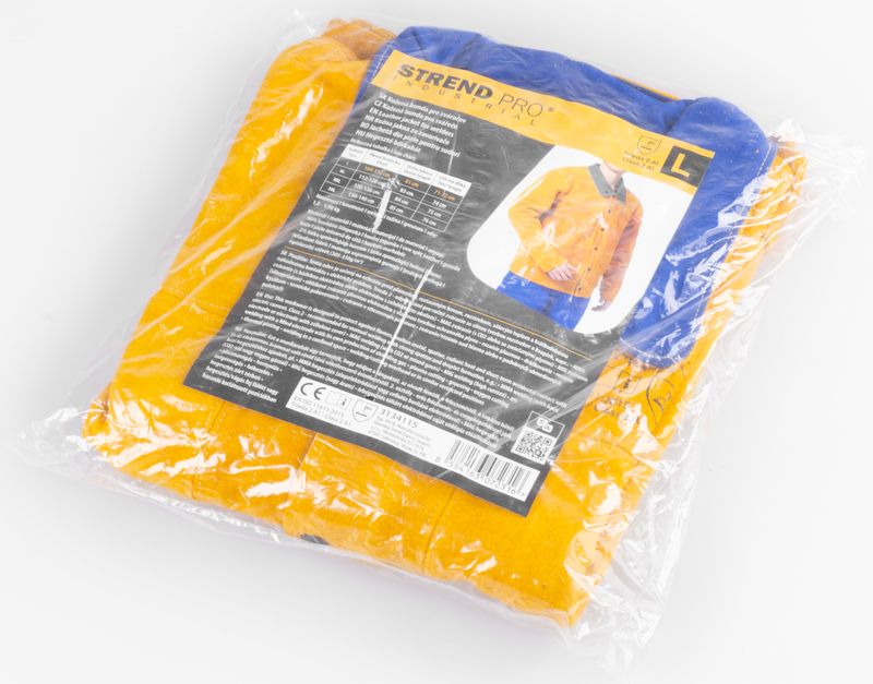 Bunda Strend Pro Industrial, na zváranie, kožená, L – Obrázok 3