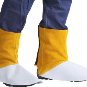 Gamaše Strend Pro Industrial, na zváranie, návleky, kožené, 15 cm, pár 2 ks