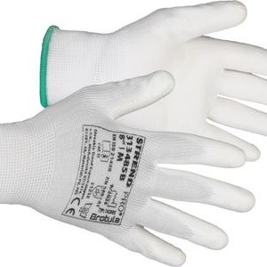 Rukavice ST BROTULA White 08/M záhradné, biele, s blistrom