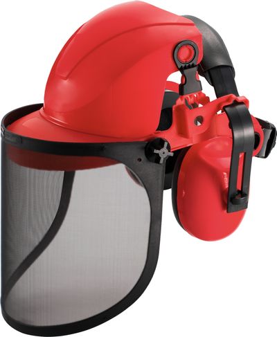 Štít s chráničmi sluchu Safetyco, ochranný, oceľ, CE