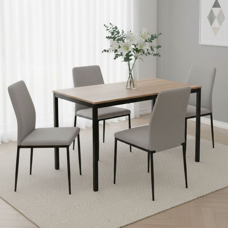 Kuchynský jedálenský stôl pre 4-5 osôb, počítačový stôl 120x60 cm, ModernHome – Obrázok 7