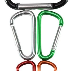 Sada karabiniek HF248142, kovové, farebné, 5 ks