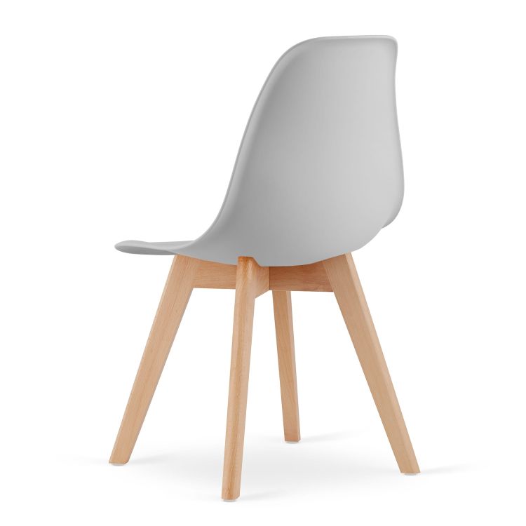 Sada 4 sivých stoličiek – Obrázok 3