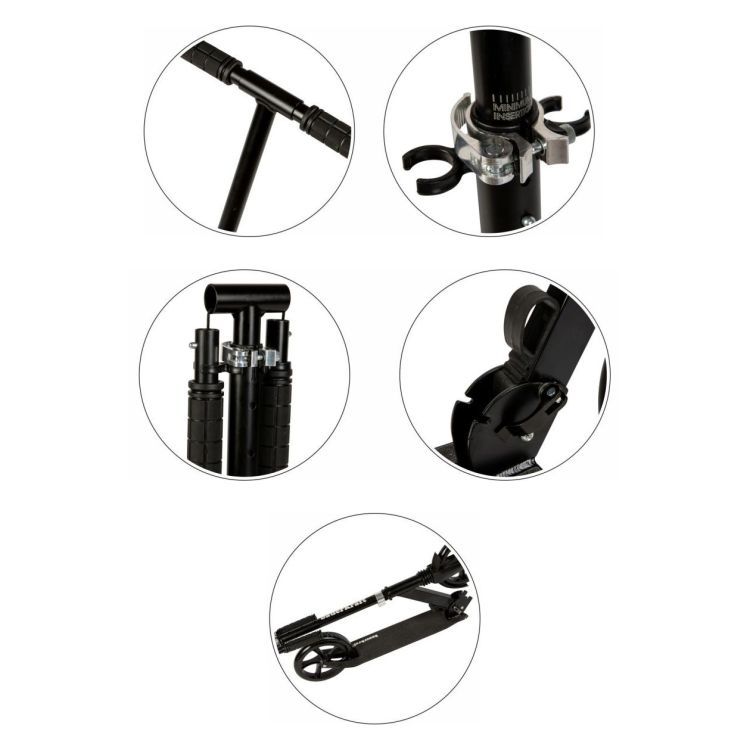 Mestská kolobežka pre deti a tínedžerov, skladacia, nastavenie výšky 95-105 cm, kolieska 200 mm – Obrázok 4