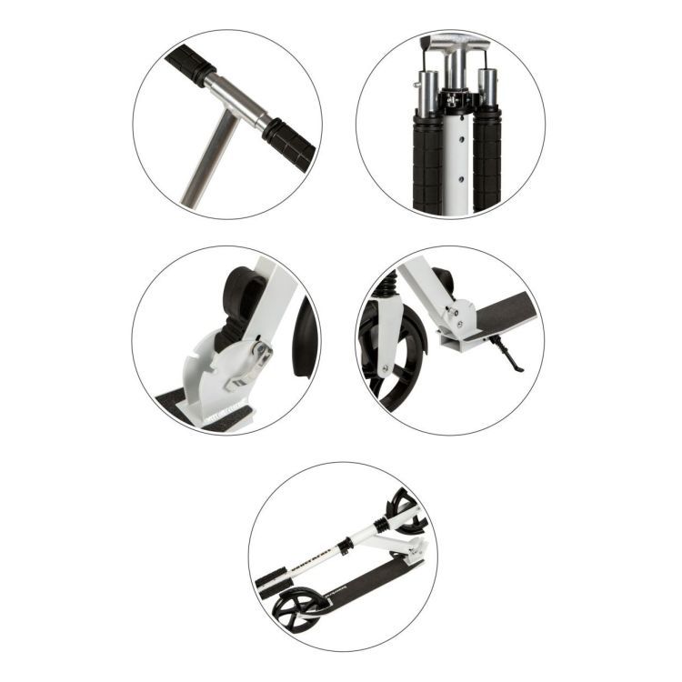 Mestská kolobežka pre deti a tínedžerov, skladacia, nastavenie výšky 95-105 cm, kolieska 200 mm – Obrázok 3