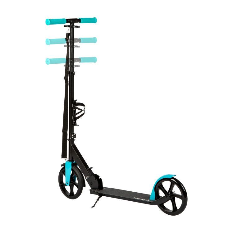 Mestská kolobežka pre deti a tínedžerov, skladacia, nastavenie výšky 91-101 cm, kolieska 200 mm, držiak na fľašu – Obrázok 3