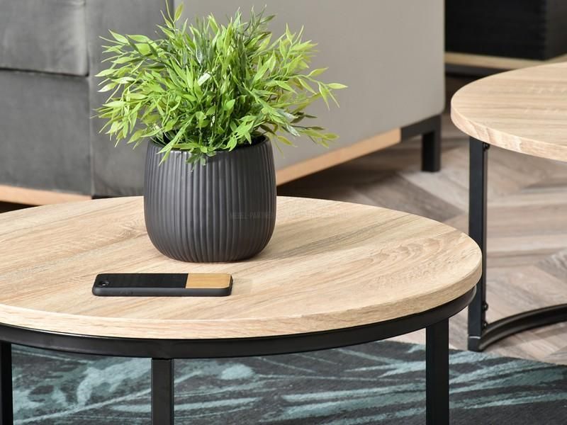 Konferenčný stolík ModernHome s výškou 60 cm, moderný, industriálny – Obrázok 6