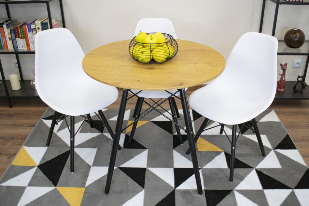 TODI Okrúhly stôl 80 cm - Dub – Obrázok 8