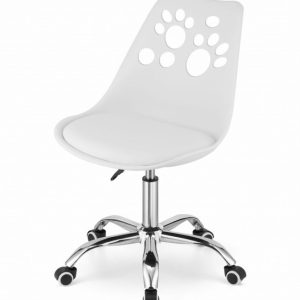 Otočná stolička PRINT - biela