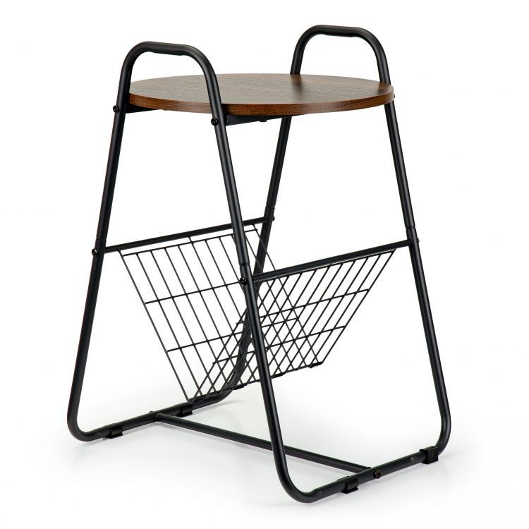 Konferenčný stolík, nočný stolík, stojan na noviny, loft ModernHome – Obrázok 6