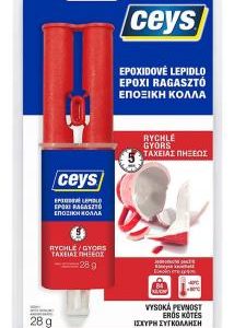 Lepidlo Ceys EPOXICEYS rýchlo tvrdnúce, striekačka, 28 g