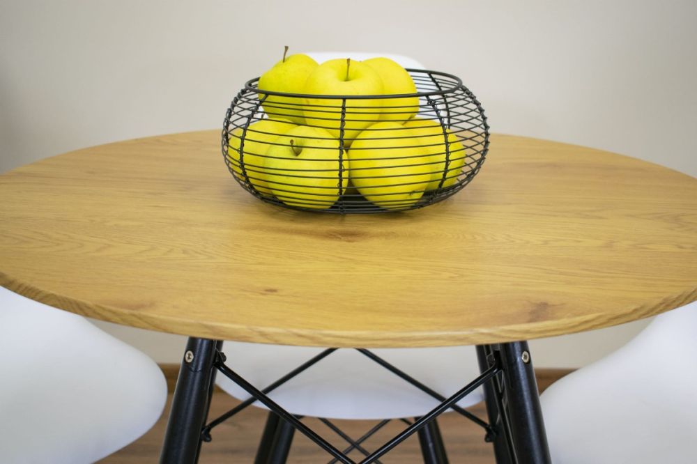 TODI Okrúhly stôl 80 cm - Dub – Obrázok 5