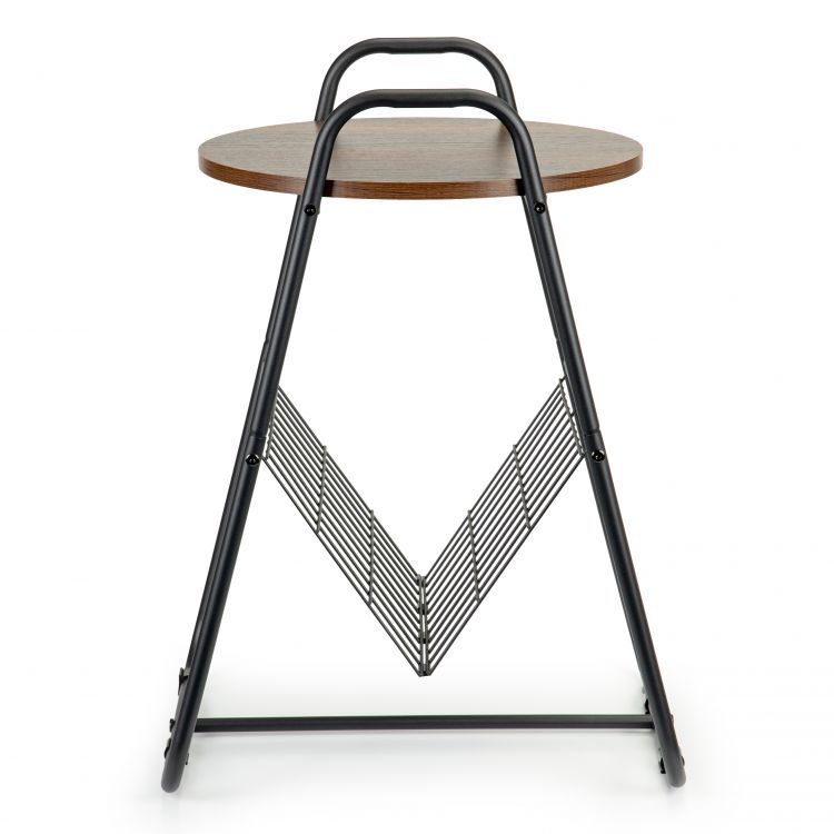 Konferenčný stolík, nočný stolík, stojan na noviny, loft ModernHome – Obrázok 5