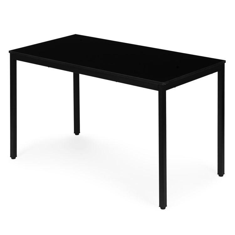 Kuchynský jedálenský stôl pre 4-5 osôb, počítačový stôl 120x60 cm, čierny, ModernHome – Obrázok 4