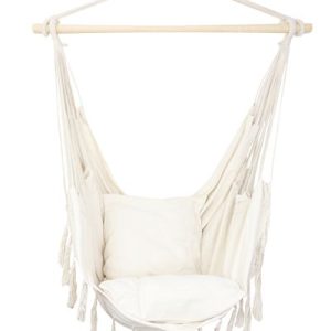 Kreslo GREKO, hojdacie, záhradné,závesné, prírodné, béžové, 150x120 cm