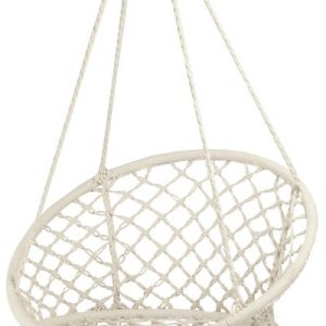 Kreslo LOGAN, max. 100 kg, záhradné, hojdacie, béžová sieť